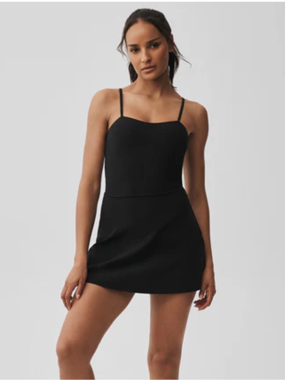 ALO Yoga Black Mini Tennis Dress court side small